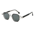 Geometric Round Sunglasses | Layered-Rim Transparent Statement Eyewear | 6262