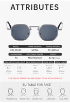 Geometric Frames, Fashion Sunglasses | Spring Hinge for travel and street-style outfits | KSL-98283