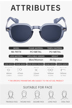 Round Fashion Sunglasses | for Travel, Street Style & Everyday Wear | ML-98174