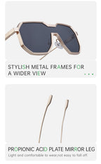 Blue Light Glasses in a trend-forward shield profile | Screen-Ready Lens | ZS-98145