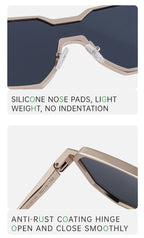Blue Light Glasses in a trend-forward shield profile | Screen-Ready Lens | ZS-98145