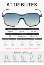 Blue Light Glasses in a trend-forward shield profile | Screen-Ready Lens | ZS-98145