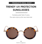 Round Fashion Sunglasses for travel and street-style outfits | Trend-Forward Style | ZS-98317