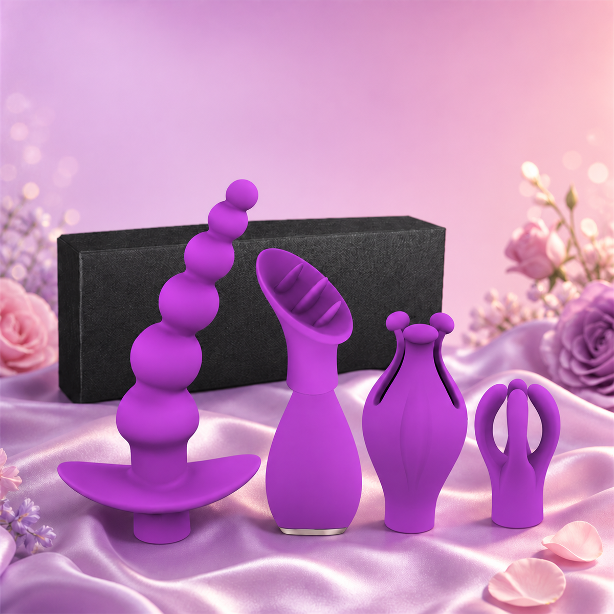 5-in-1 Interchangeable Personal Massager Set | 10 Vibration Levels
