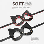 Midnight Temptation 8-Piece BDSM Kit | Genuine Leather Bondage Set for Couples Description