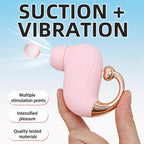 Mini Suction Vibrator | Pink Wearable Clitoral Stimulator