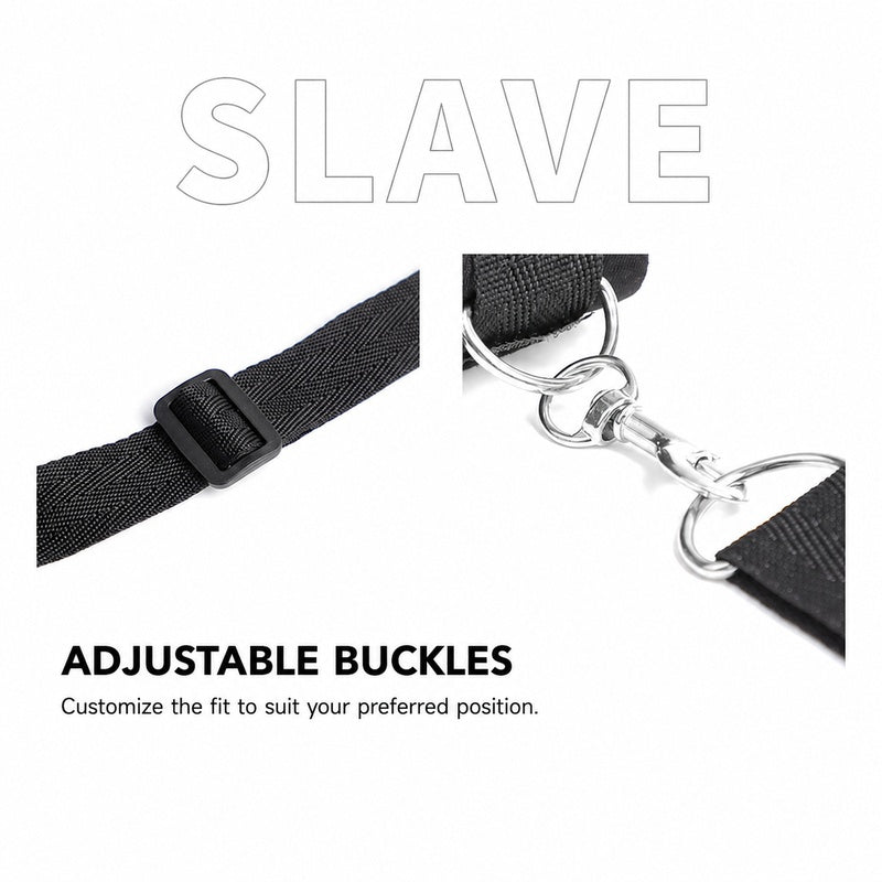Adjustable BDSM Sponge Restraint Set | Soft Cuffs, Harness & Connecting Straps