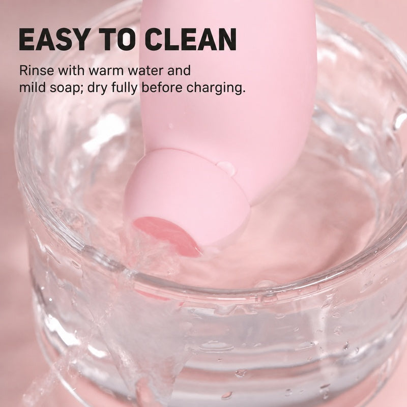 Mini Suction Vibrator | Pink Wearable Clitoral Stimulator