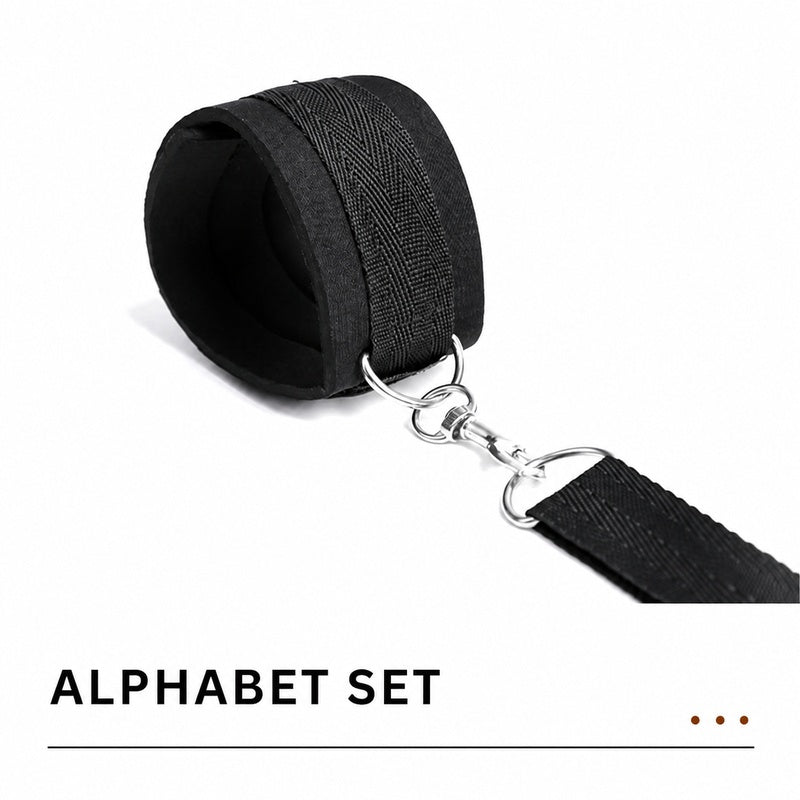 Adjustable BDSM Sponge Restraint Set | Soft Cuffs, Harness & Connecting Straps