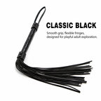 Crimson Temptation Leather Flogger | Soft Fringe BDSM Paddle for Sensual Play
