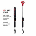 Heart-Shaped Electric Paddle | Dual-Ended EMS Impact Toy with Adjustable Intensity