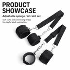 Adjustable BDSM Sponge Restraint Set | Soft Cuffs, Harness & Connecting Straps
