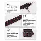 Heart-Pattern 10-Piece BDSM Restraint Set | Playful Straight Bar Kit