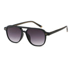 Rounded Square Brow-Bar Sunglasses | Keyhole-Bridge Everyday Eyewear | 6232